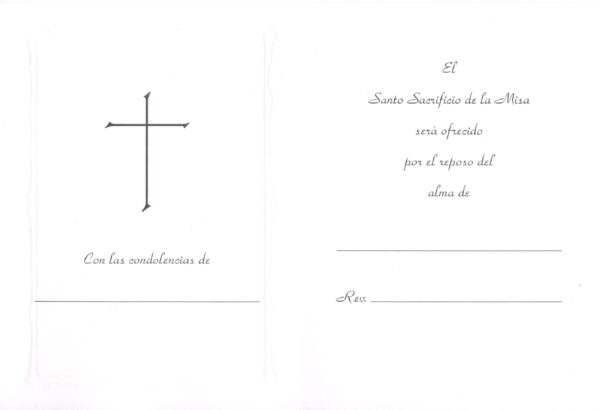 Spanish Mass Card - Nuestra Señora De Guadalupe - Image 2