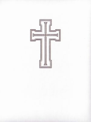 White Leatherette Perpetual Enrollment Folder