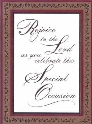 Mass - Special Occasion