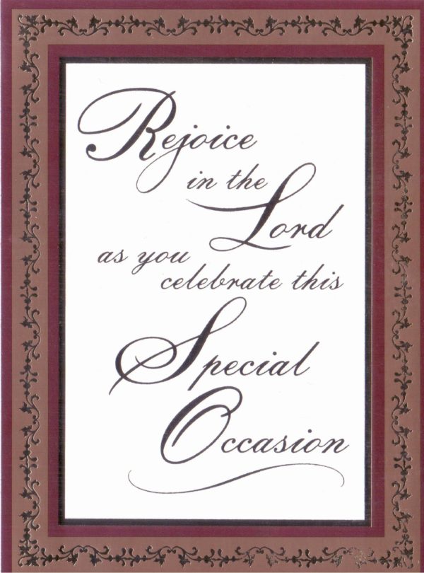 Mass - Special Occasion