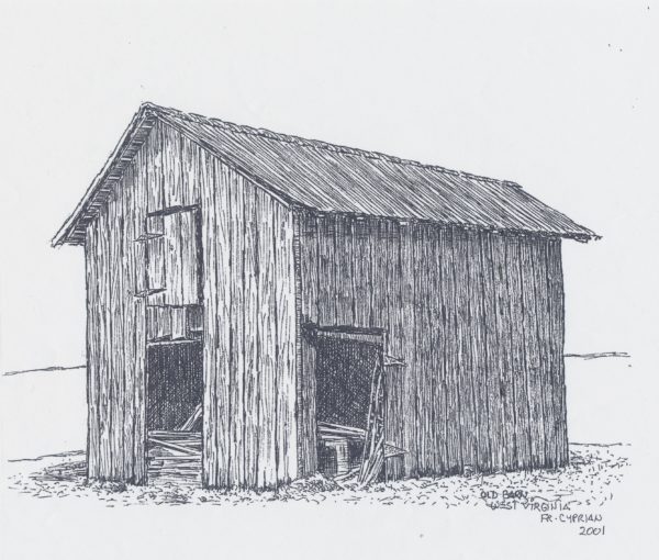 Barn Note Cards - drawings by Fr. Cyprian Mercieca, T.O.R. - Image 3