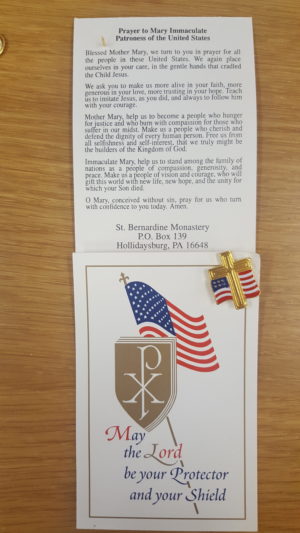 Cross & Flag Pin