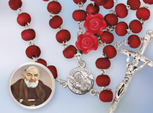 Wood Perfumed Rosary/Saint Pio