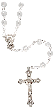 Glass Rosary/6 mm Bead/Crystal