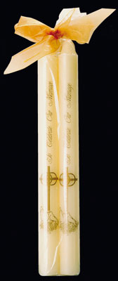 10 in Wedding Candle Tapers