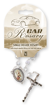 Car Rosary Single Decade/Crystal