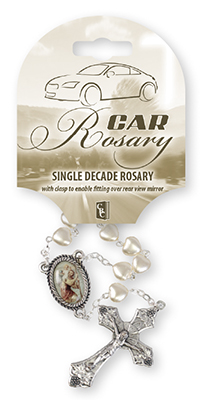 Car Rosary Single Decade/Pearl