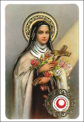 St Theresa Prayer Card
