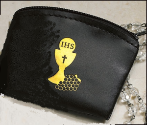 Black Rosary Case Chalice