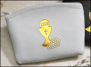 White Rosary Case Chalice
