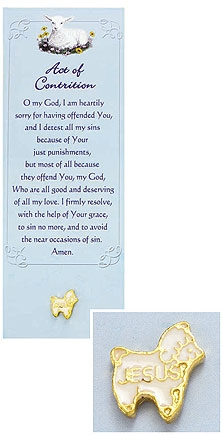 Act of Contrition Lamb Pin