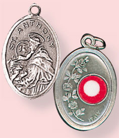 St. Anthony Third Class Relic/Oxidised Medal