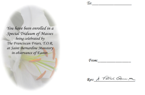 Easter Triduum Enrollment - Image 2